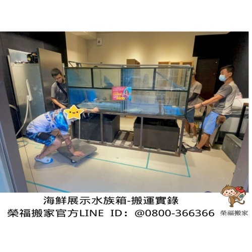 【搬特殊重物實錄】熱炒店海鮮展示水族箱搬遷技巧示範